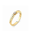 Золотое кольцо с бриллиантом 0,08 карат