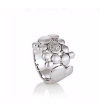 Серебряное кольцо с 12 бриллиантами по 0,066 карат