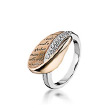 Золоте кольцо Breuning, овальной формы с гравировкой стихотворения и 37 бриллиантами