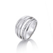 Серебряное кольцо Breuning с 11 натуральными лейкосапфирами