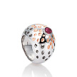Дизайнерское кольцо Breuning из серебра с розовым турмалином огранки кабошон
