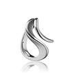 Волнообразное серебряное кольцо от бренда Breuning