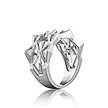 Серебряное кольцо с родированием, от бренда Breuning