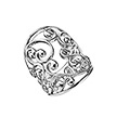 Серебряное кольцо с родированием от бренда Breuning