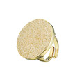 Круглое серебряное кольцо с кристаллами Сваровски от бренда Dea