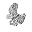 Крупное серебряное кольцо с фианитами, парящая бабочка