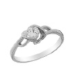 Серебряное кольцо с фианитами в бриллиантовой огранке Сигнити