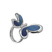 Серебряное кольцо Бабочка с кристаллами, от бренда Graziella