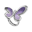 Серебряное кольцо Farfalla15-Violet кристаллы, родирование от бренда Graziella