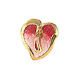 Серебряное кольцо Fiori18-Red с кристаллом и позолотой от бренда Graziella