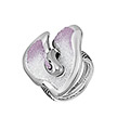 Серебряное кольцо Fiori18-Violet с кристаллом и родированием от бренда Graziella