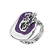 Серебряное кольцо FormeMov-Violet с эмалью и родированием от бренда Graziella