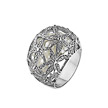 Кольцо PearLove White из серебра с фианитами и  подвижными жемчужинами от Steffan & Sofia
