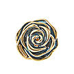 Серебряное кольцо Rosa12-Turquoiseс эмалью и позолотой от бренда Graziella