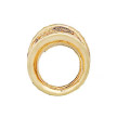 Красивое серебряное кольцо с желтой позолотой и эмалью от Graziella, модель Rosa12