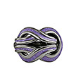 Серебряное кольцо с эмалью и рутенированием Sentimenti17-Violet от бренда Graziella