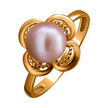 Кольцо из розового золота с жемчугом