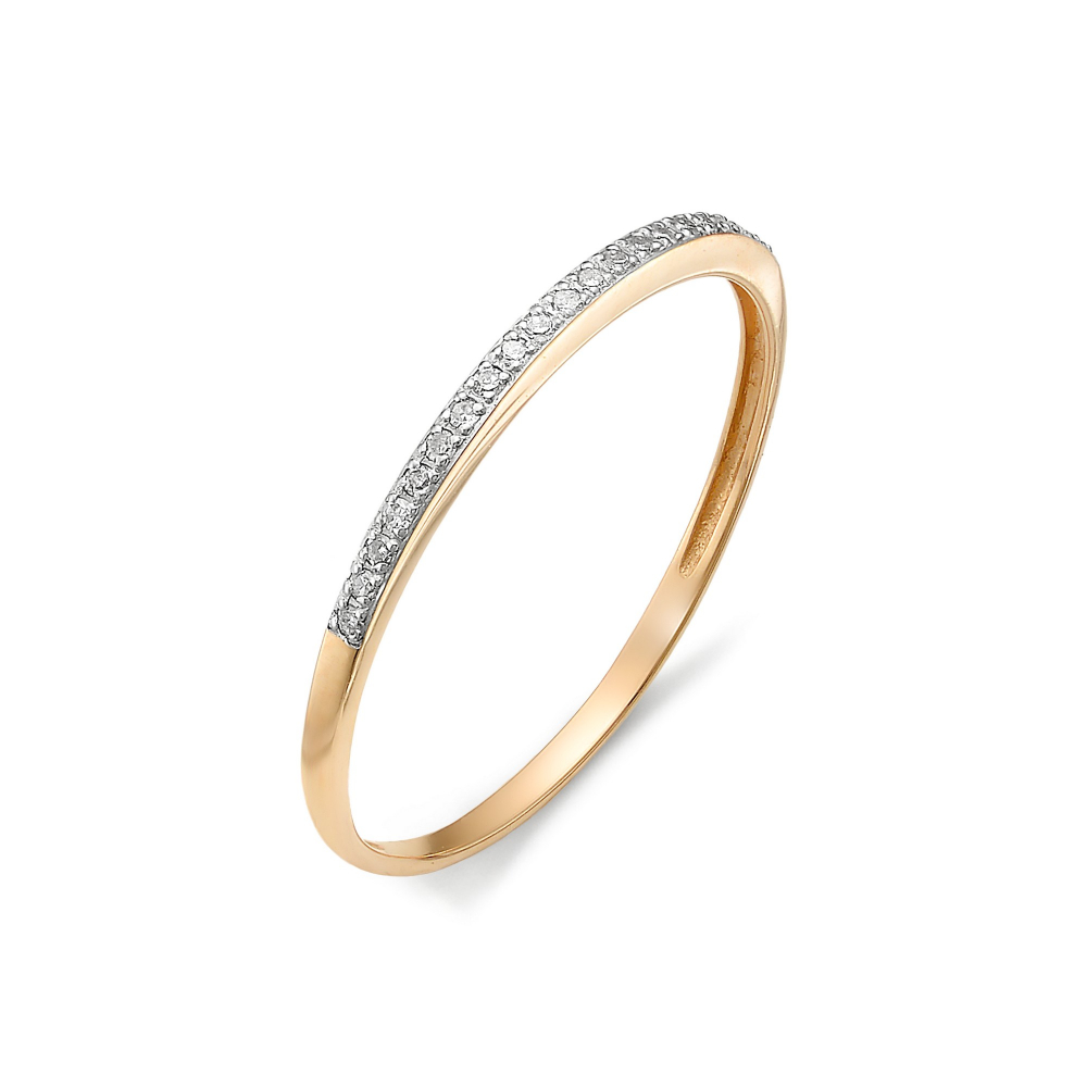 Золотое кольцо Алькор 14267-100 с бриллиантом мм
