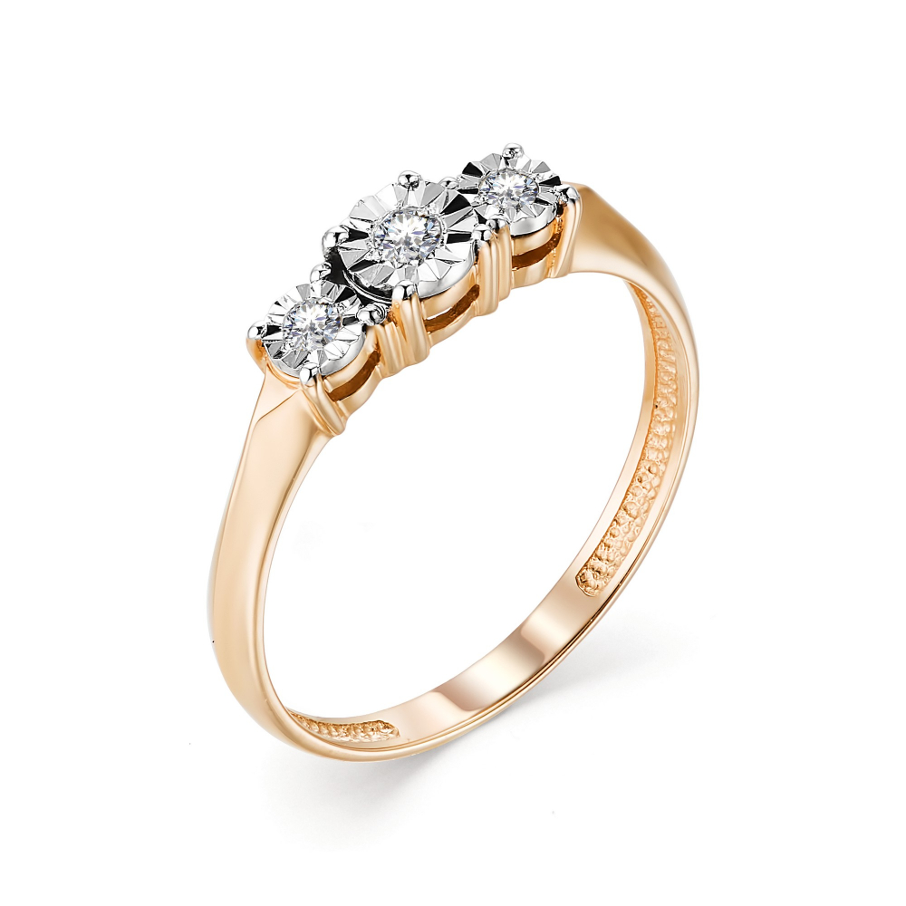 Золото Алькор кольцо с бриллиантом