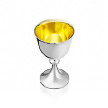 Серебряный с позолотой бокал для вина